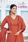 Latika By Wooglee Mull Chanderi Kurti With Bottom Dupatta Wholesale Online